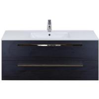 Seville Badmeubelset 120 cm - 2 Laden Black Oak - Wastafel Enjoy Enkel - thumbnail