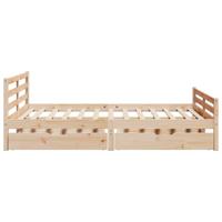 Bedframe zonder matras massief grenenhout 140x190 cm - thumbnail