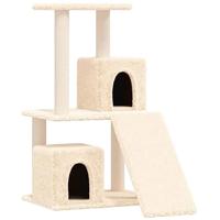 VidaXL Kattenmeubel met sisal krabpalen 82 cm crèmekleurig - thumbnail