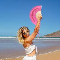 Houten waaier Better Late Than Ugly - thumbnail