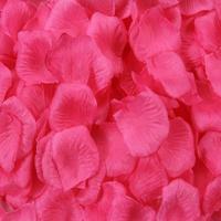 1000 PCS kunstmatige bruiloft steeg bloemblaadjes bloemen bruiloft decoraties (magenta) - thumbnail