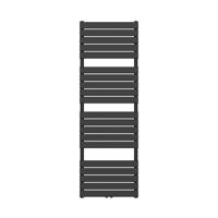 Belrad Handdoekradiator - middenaansluiting - 1800X600mm - Zwart BFRZ1800600 - thumbnail