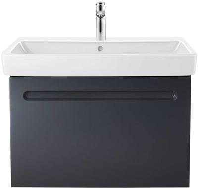 Wastafelkast Duravit No.1 Met 1 Lade 74x42.6x47.8cm Met Geïntegreerde Greep Mat Grafiet