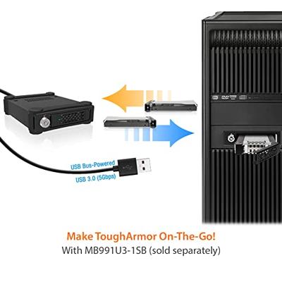 Icy Dock MB991SK-B 2,5 SATA mobile rack voor 3,5 extern met slot