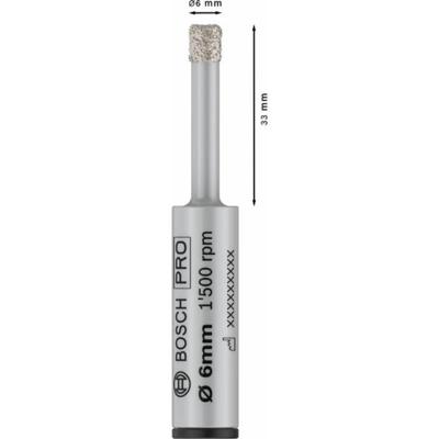 Bosch Accessories 2608599053 2608599053 Gatenzaag 6 mm Van diamant voorzien 1 stuk(s)