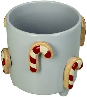 Kersten vaas dolomiet zuurstok 16.5x15cm multi