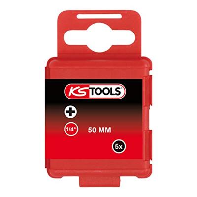 KS Tools 911.3340 9113340 Kruis-bit PH 0 Vernikkeld E 6.3 5 stuk(s)