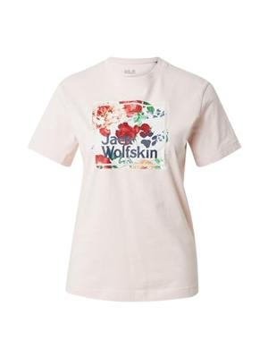 Jack wolfskin Flower Logo Dames T-shirt Light Blush L