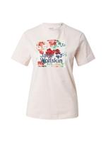 Jack wolfskin Flower Logo Dames T-shirt Light Blush L - thumbnail