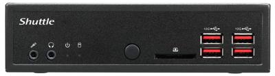 Shuttle DH32U Slim-PC Barebone/Pentium Gold 7505 / 4X HDMI - 2X LAN - RS232 /