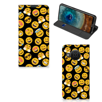Nokia X20 | X10 | Hoesje met Magneet | Emoji