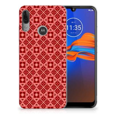 Motorola Moto E6 Plus | TPU bumper | Batik Rood Motorola Moto E6 Plus | TPU bumper | Batik Rood