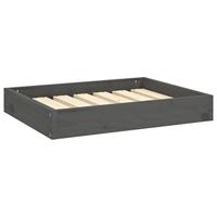 VidaXL Hondenmand 61,5x49x9 cm massief grenenhout grijs - thumbnail