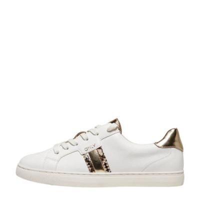 ONLY Simi sneakers met slangenprint wit/goud ONLY Simi sneakers met slangenprint wit/goud