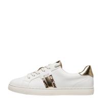 ONLY Simi sneakers met slangenprint wit/goud - thumbnail