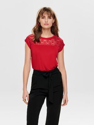 ONLY 15151008 Top Ronde hals Korte mouw Viscose