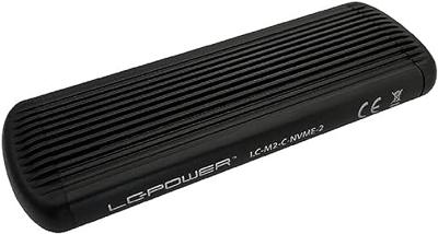 LC-Power LC-M2-C-NVME-2 behuizing voor opslagstations SDD-behuizing Zwart M.2