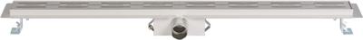 Saqu Refined Douchegoot met flens, sifon en filter 80x7 cm RVS