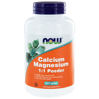 Now Calcium & Magnesium 1:1 Poeder 227gr - thumbnail