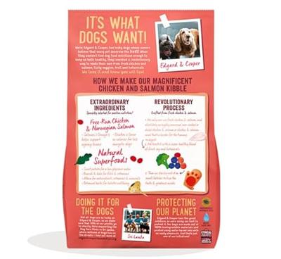 Edgard & Cooper Hond Senior Kip & Zalm 12kg grote brok