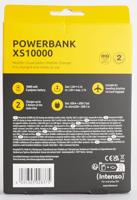 Intenso XS10000 Powerbank 10000 mAh LiPo Zwart Statusweergave - thumbnail