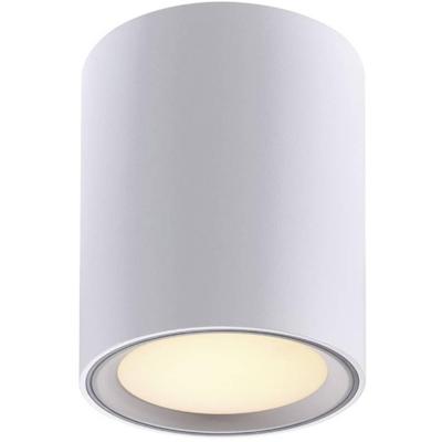 Witte LED opbouwspot Nordlux &apos;Fallon long&apos; 8.5W 500Lm 2700K warm wit 12 cm