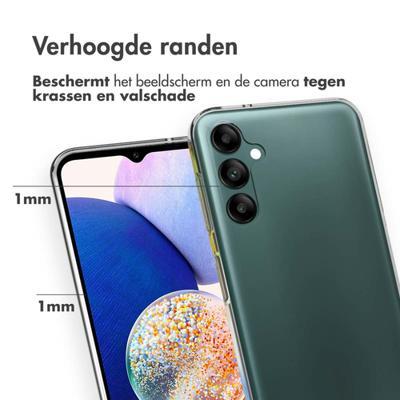 Accezz Clear Backcover Samsung Galaxy A14 (5G/4G) Telefoonhoesje Transparant