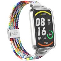 Braided nylon bandje met case - Multicolor - Xiaomi Smart band 7 Pro - thumbnail