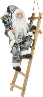 Kerstman op trap staand zilver Nampook - Nampook Kerstman op trap staand zilver Nampook - Nampook