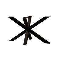 Stalen matrix zwart spinpoot 140 bij 70 cm en hoogte 72 cm (6 x 6 cm) - thumbnail