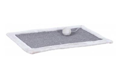 TRIXIE KRABMAT SISALTAPIJT / PLUCHE GRIJS / LICHTGRIJS 55X35 CM 2 ST