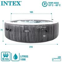 Intex opblaasbare spa greywood deluxe 6 persoons - thumbnail
