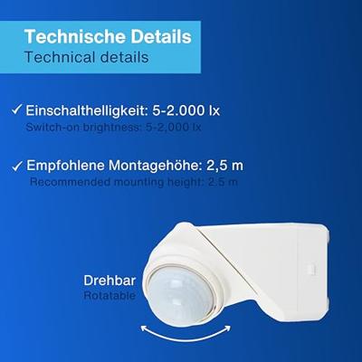 REV 0075362103 Bewegingsmelder Opbouw (op muur) 360 ° Wit IP55 REV 0075362103 Bewegingsmelder Opbouw (op muur) 360 ° Wit IP55