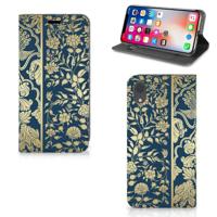 Apple iPhone Xr Smart Cover Beige Flowers - thumbnail