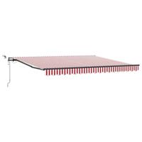 Luifeldoek met Rood en Wit 400 × 300 cm Polyester - thumbnail