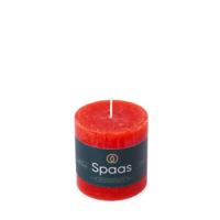 Kaars rustiek 70/70 mm rood Spaas - Spaas - thumbnail