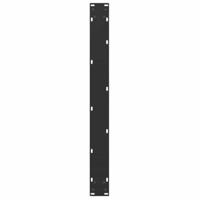Eettafelpoten 2 st U-vormig 90x(72-73) cm staal zwart