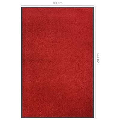Deurmat 80x120 cm rood