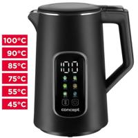 Concept RK-3385 Elektrische waterkoker 1,7 l 2200 W Zwart - thumbnail