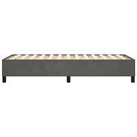 Boxspringframe fluweel donkergrijs 90x200 cm - thumbnail