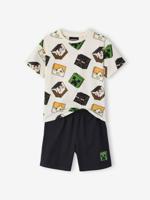 Minecraft pyjama babyset voor jongens antraciet - thumbnail