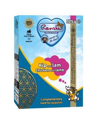 Renske Puppy vers bereid kip met lam natvoer hond (tetra) 12 x 375 g