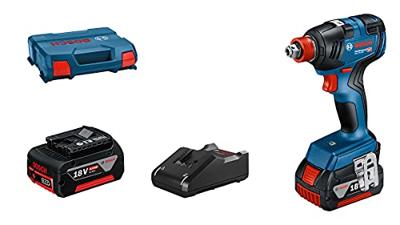 Bosch Professional GDX 18V-200 06019J2206 Accu-draaislagmoeraanzetter 200 Nm 18 V Aantal meegeleverde accus: 2 4.0 Ah Li-ion Incl. 2 accus, Incl. lader, Incl.