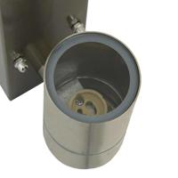 Buiten Wandlamp Zilver 6.5 x 10.5 x 16 cm Roestvrij staal - thumbnail