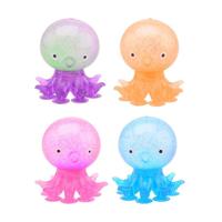 Johntoy octopus stressbal met zuignappen - thumbnail