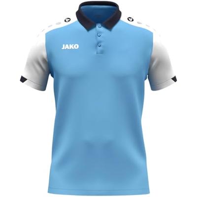JAKO 6370 Polo Dynamic - Hemelsblauw/Wit/Marine - S