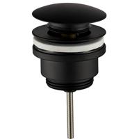 Wiesbaden Caral Clickwaste Afvoerplug 5/4" Mat Zwart - Luxe en Functioneel - thumbnail