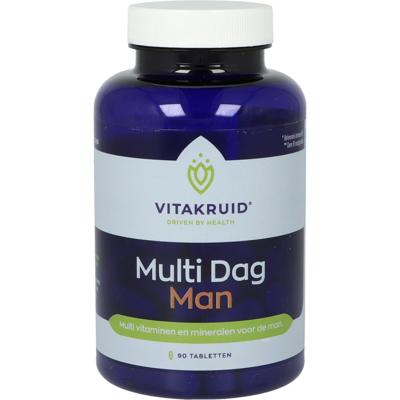 Vitakruid Multi Dag Man 100% Vegan 90 Tabletten