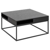Bendt Salontafel 'Nightingale' Essen, 80 x 80cm, kleur Zwart - thumbnail