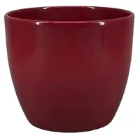 Floran bloempot boule 7,5x6 cm wijnrood - thumbnail